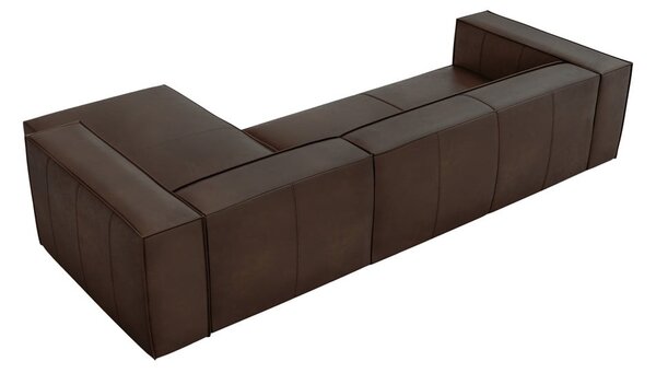 Ciemnobrązowy skórzany narożnik (prawostronny) Madame – Windsor & Co Sofas