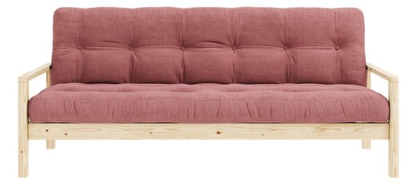 Różowa rozkładana sofa 205 cm Knob – Karup Design