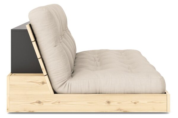 Beżowa rozkładana sofa 196 cm Base – Karup Design