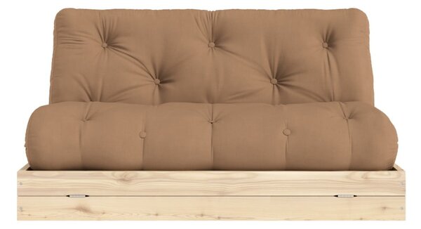Brązowa rozkładana sofa 145 cm Flip – Karup Design
