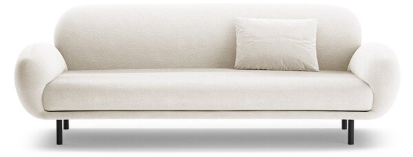 Biała sofa z materiału bouclé 208 cm Poppy – Micadoni
