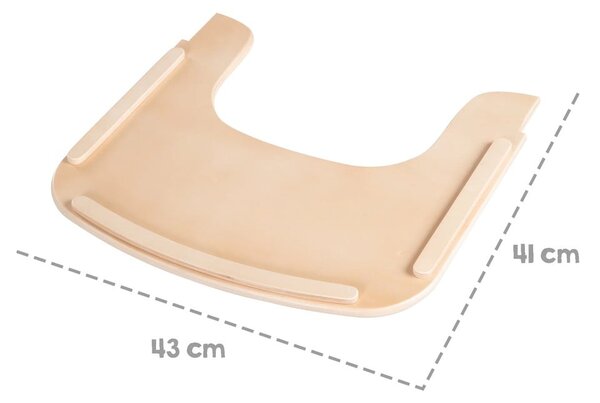 Tacka do krzesełka do karmienia w naturalnym kolorze Sit Up Flex – Roba