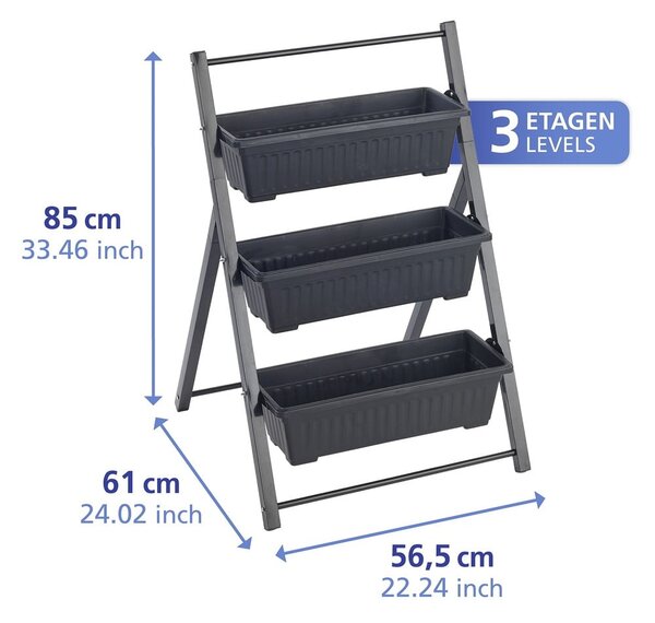 Metalowy kwietnik (wysokość 85 cm) Vertical – Maximex
