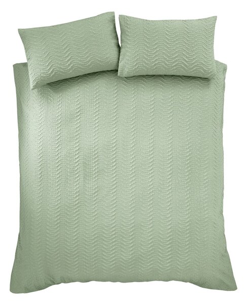 Zielona pościel dwuosobowa z kory 230x220 cm Heatset Wave – Catherine Lansfield