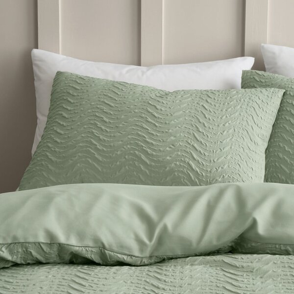 Zielona pościel dwuosobowa z kory 230x220 cm Heatset Wave – Catherine Lansfield