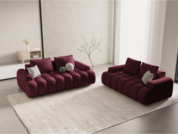 Bordowa sofa 175 cm Linz – Cosmopolitan Design