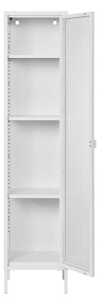 Biała metalowa witryna 40x180 cm Brisbane – House Nordic