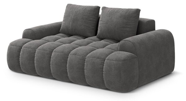 Szara aksamitna sofa 175 cm Linz – Cosmopolitan Design