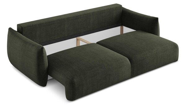 Zielona rozkładana sofa 230 cm Leila – Makamii