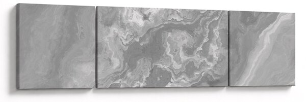 Obraz - Marmur w czerni i bieli (170x50 cm)