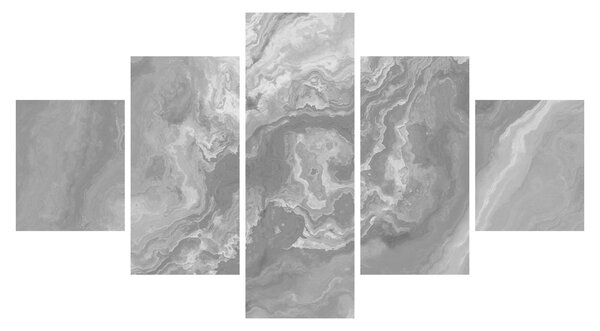 Obraz - Marmur w czerni i bieli (125x70 cm)