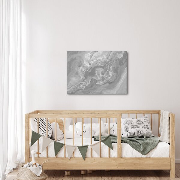 Obraz - Marmur w czerni i bieli (70x50 cm)