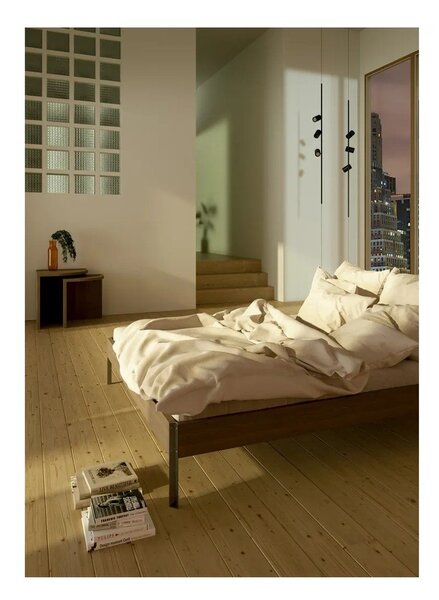 Łóżko dwuosobowe z litego drewna sosnowego bez zagłówka ze stelażem 180x200 cm w naturalnym kolorze Core – Karup Design