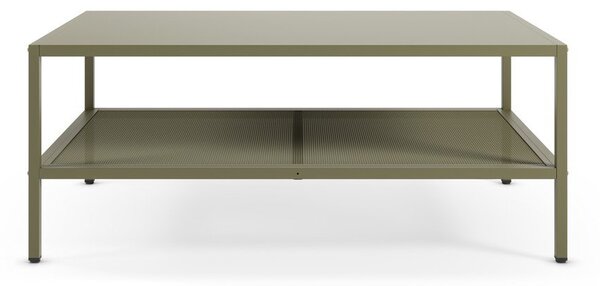 Zielony metalowy stolik 60x100 cm Fayna – Marckeric