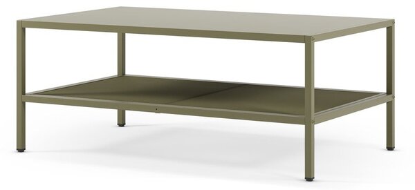 Zielony metalowy stolik 60x100 cm Fayna – Marckeric