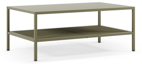 Zielony metalowy stolik 60x100 cm Fayna – Marckeric