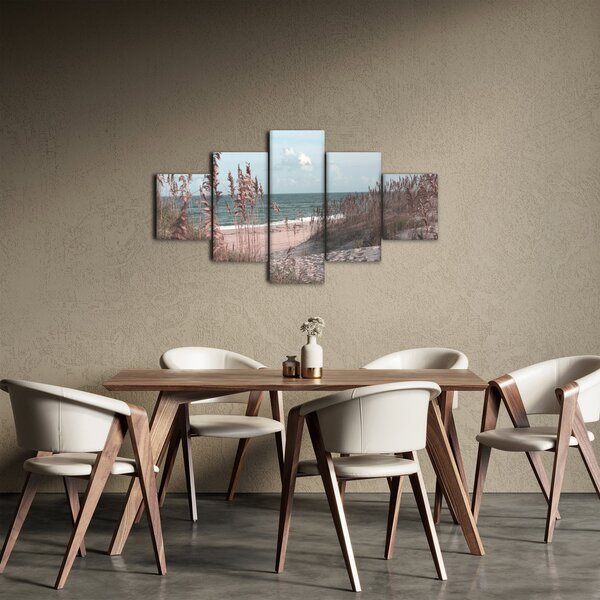 Obraz - Różowa plaża (125x70 cm)