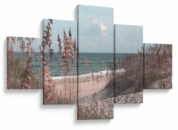 Obraz - Różowa plaża (125x70 cm)