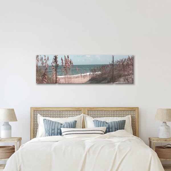 Obraz - Różowa plaża (170x50 cm)