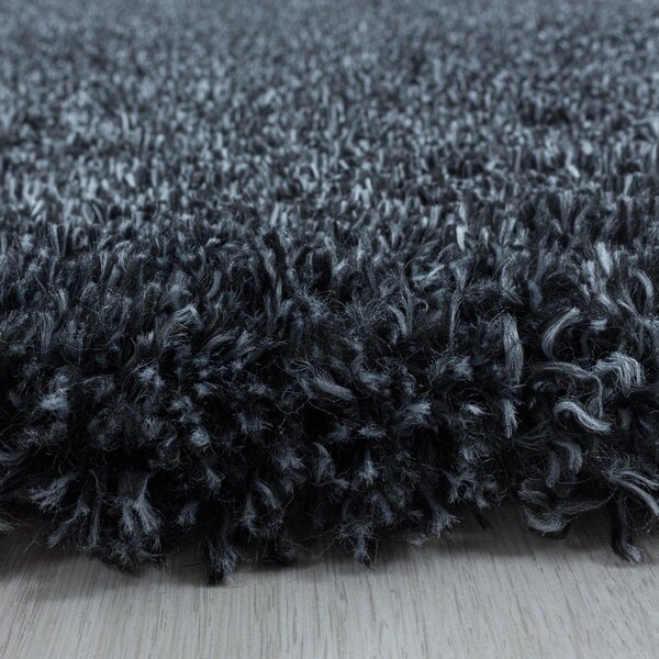 Antracytowy dywan 80x150 cm Fluffy – Ayyildiz Carpets