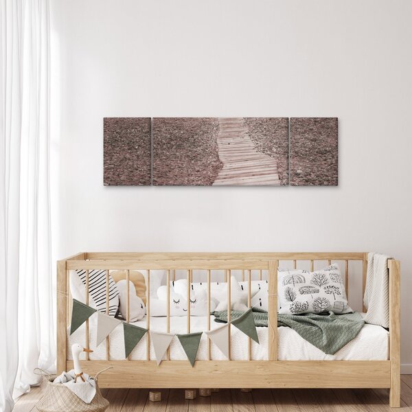 Obraz - Plaża żwirowa (170x50 cm)