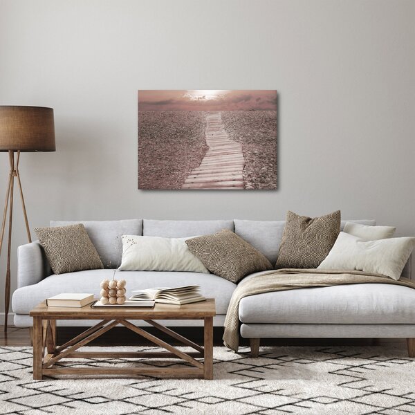 Obraz - Plaża żwirowa (70x50 cm)