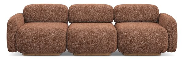 Pomarańczowa/brązowa sofa modułowa 270 cm Ailani – Makamii