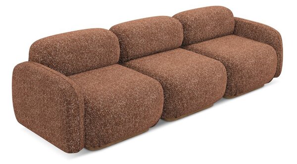 Pomarańczowa/brązowa sofa modułowa 270 cm Ailani – Makamii