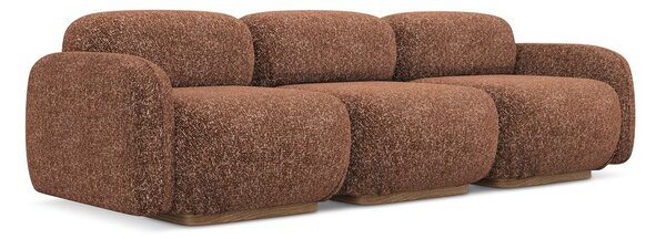 Pomarańczowa/brązowa sofa modułowa 270 cm Ailani – Makamii