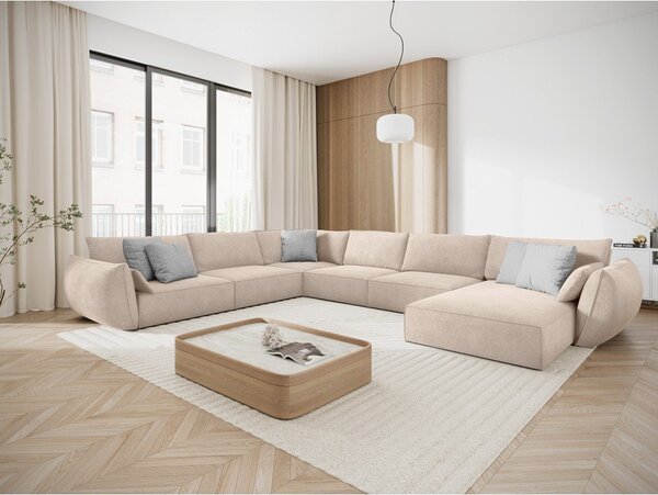 Beżowy narożnik (lewostronny) Vanda – Mazzini Sofas