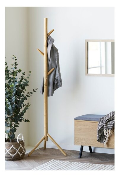 Bambusowy wieszak w naturalnym kolorze ø 50x163 cm Wanaka – House Nordic