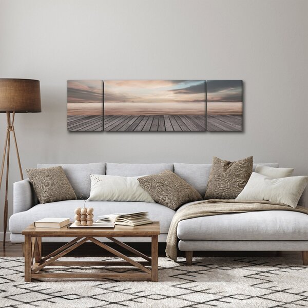 Obraz - Molo o zachodzie słońca (170x50 cm)
