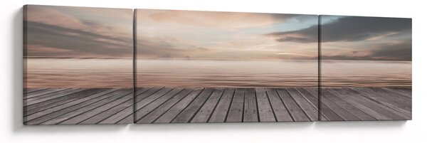 Obraz - Molo o zachodzie słońca (170x50 cm)