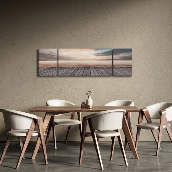 Obraz - Molo o zachodzie słońca (170x50 cm)