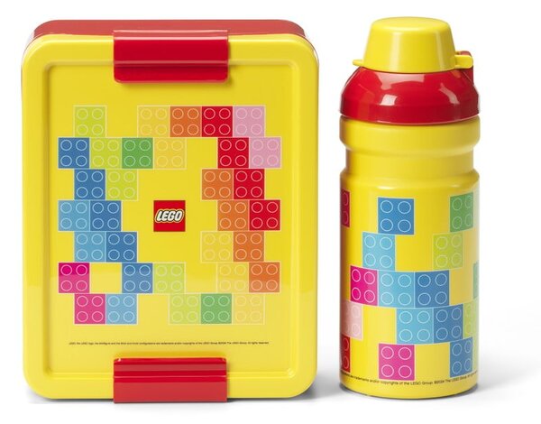 Pojemnik śniadaniowy dla dzieci z butelką Brick – LEGO®