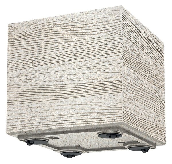 Doniczka Prosperplast MADERA SQUARE eco wood 28,8 cm biała eko