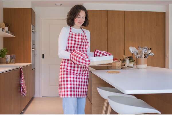 Bawełniany fartuch Gingham – Tiseco Home Studio