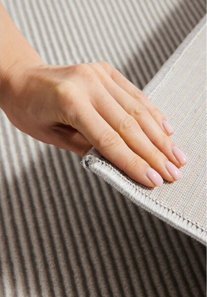 Szaro-kremowy chodnik 80x240 cm Perles Dolomite – Elle Decoration