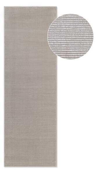 Szaro-kremowy chodnik 80x240 cm Perles Dolomite – Elle Decoration