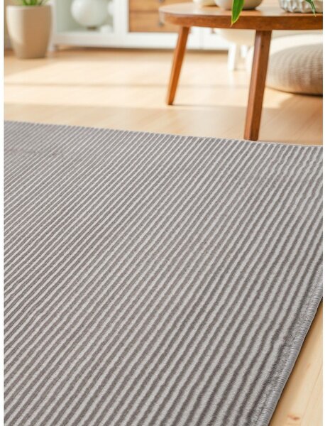 Szaro-kremowy chodnik 80x240 cm Perles Dolomite – Elle Decoration