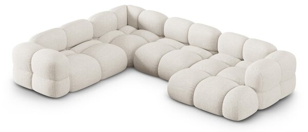 Beżowy narożnik (lewostronny/w kształcie litery U) Loretto – Cosmopolitan Design