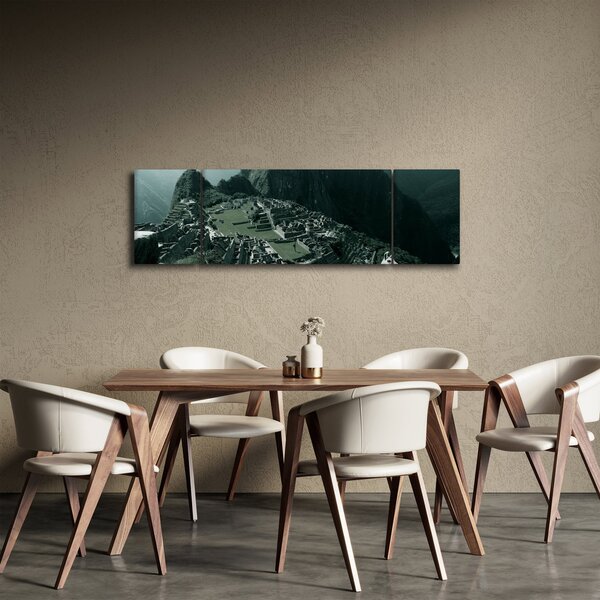 Obraz - Lamy w Machu Picchu w Peru (170x50 cm)