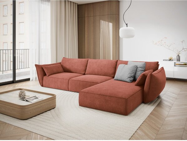 Czerwony narożnik (prawostronny) Vanda – Mazzini Sofas