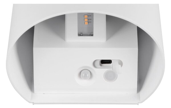Lampa zewnętrzna ścienna LED z czujnikiem ruchu na USB (wysokość 10 cm) Genie – Reality