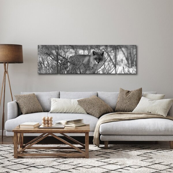 Obraz - Lis w zimie (170x50 cm)
