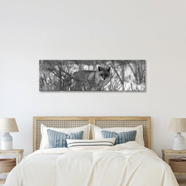 Obraz - Lis w zimie (170x50 cm)