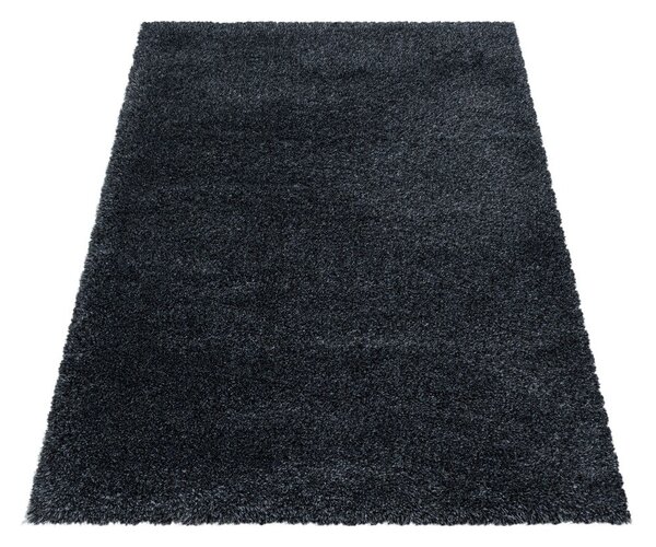Antracytowy dywan 80x150 cm Fluffy – Ayyildiz Carpets