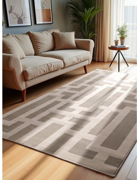 Szaro-kremowy dywan 120x170 cm Perles Onyx – Elle Decoration