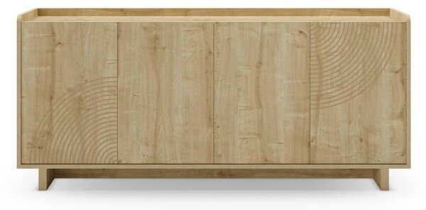 Komoda w dekorze dębu w naturalnym kolorze 180x80x40 cm Daira – Marckeric