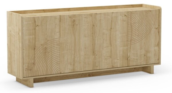 Komoda w dekorze dębu w naturalnym kolorze 180x80x40 cm Daira – Marckeric
